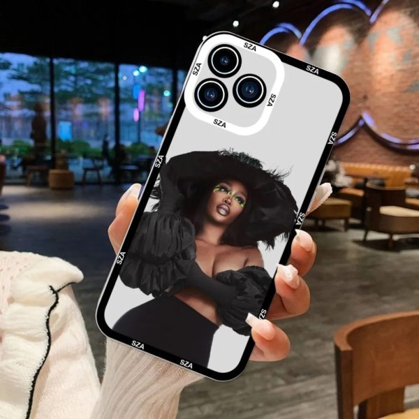 SZA SOS Album Transparent iPhone Case for iPhone 11 to 15 Pro Max