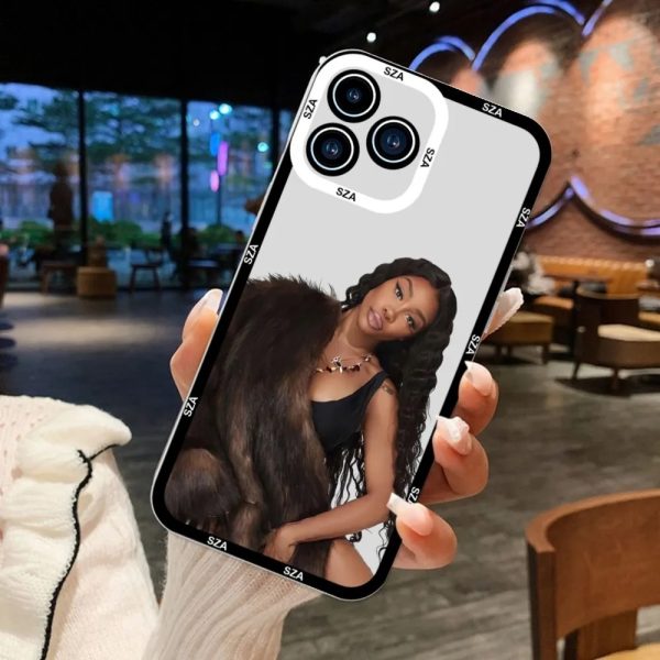 SZA SOS Album Transparent iPhone Case for iPhone 11 to 15 Pro Max