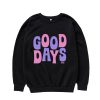 Minimalist Good Days SZA sweatshirt in soft cotton, perfect gift for music lovers.