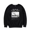 SZA SOS Tour Crew Neck Sweatshirt – Unisex Text Print Pullover for Fall Winter