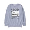SZA SOS Tour Crew Neck Sweatshirt – Unisex Text Print Pullover for Fall Winter