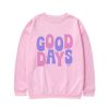 Minimalist Good Days SZA sweatshirt in soft cotton, perfect gift for music lovers.