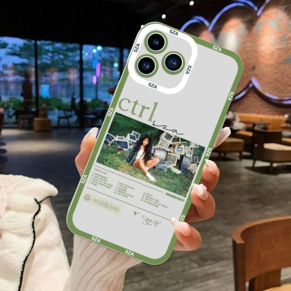 SZA SOS Album Transparent iPhone Case for iPhone 11 to 15 Pro Max