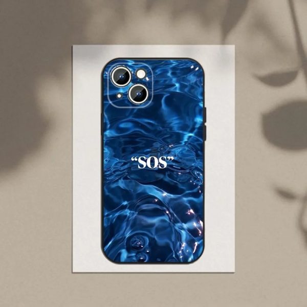 Aesthetic SZA SOS iPhone Case – Black Silicone Music Artist Cover