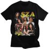 SZA Fan T-Shirt with CTRL and SOS Album Cover – Vintage Hip Hop Tee for Women