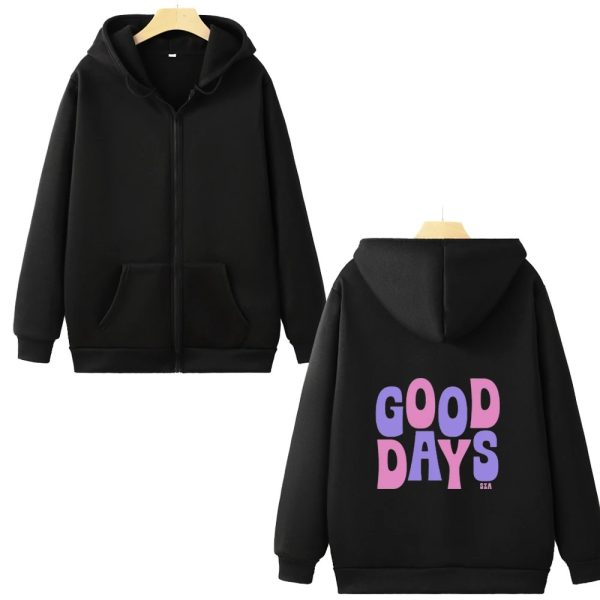 Good Days SZA SOS Music Hoodie – Trendy Zip Sweatshirt for Women, Winter Streetwear Gift
